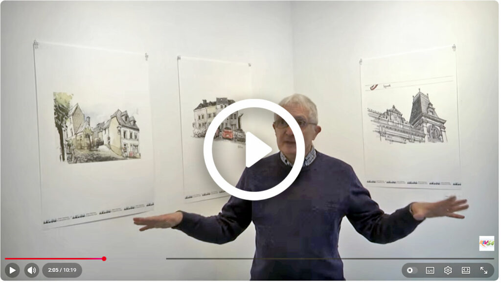 Les Urban sketchers à Arlon